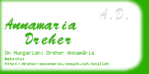 annamaria dreher business card
